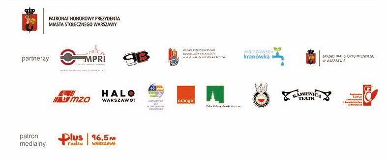 Plakat konkursu z&nbsp;wyróżnionymi partnerami konkursu